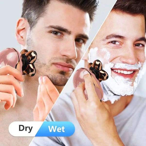 Kvinners barbermaskin Smertefri Elektrisk Dame Kroppshaver Bærbar Kvinner Barbermaskin Menn Barbermaskin, Rose Gold