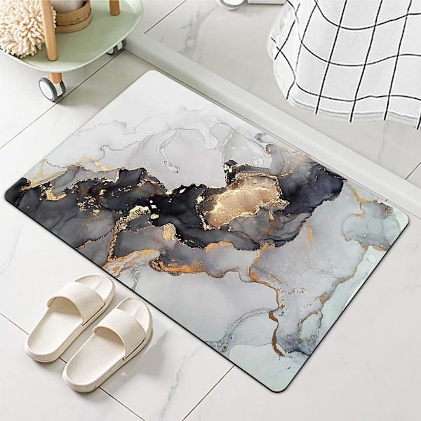 Piimahappoinen kylpymatto, liukumaton tilavuus, erittäin imukykyinen, nopeasti kuivuva, kylpyhuone, ympäristöystävällinen, helppo puhdistaa, 50 x 80 cm