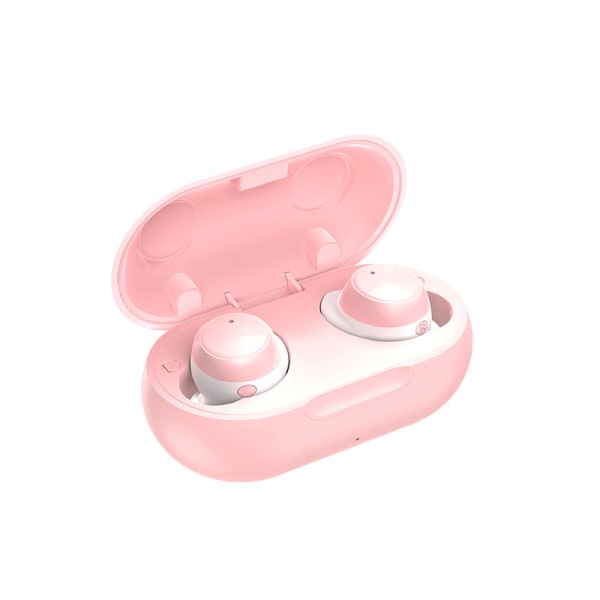 Tws-22 Bluetooth-hörlurar True Wireless In-ear Bluetooth 5.0 Ljud (rosa)