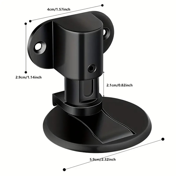 Magnetisk dörrstopp, stansfri justerbar dörrstopper, kraftig stor golvmonterad dörrstopp, dörrhållare i zinklegering