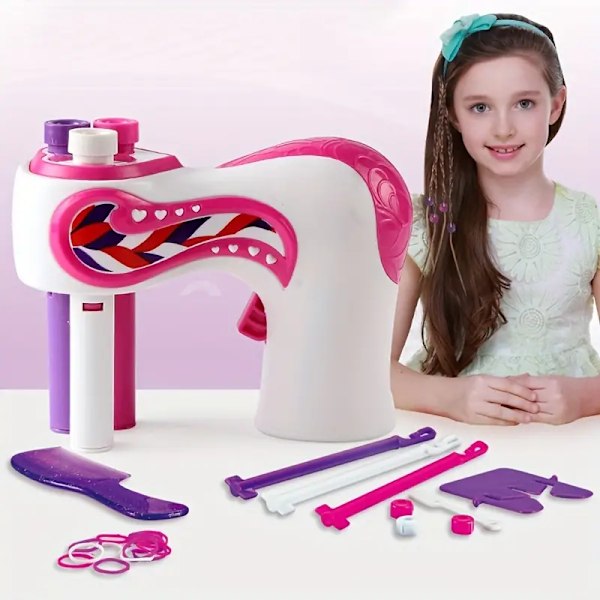 Automatisk hårfletningsmaskin för flickor - Elektrisk DIY-hårförmaskningsmaskin - Twist Knitting Roll Twisted Braiding Hair Styling Tools - Flickgåva
