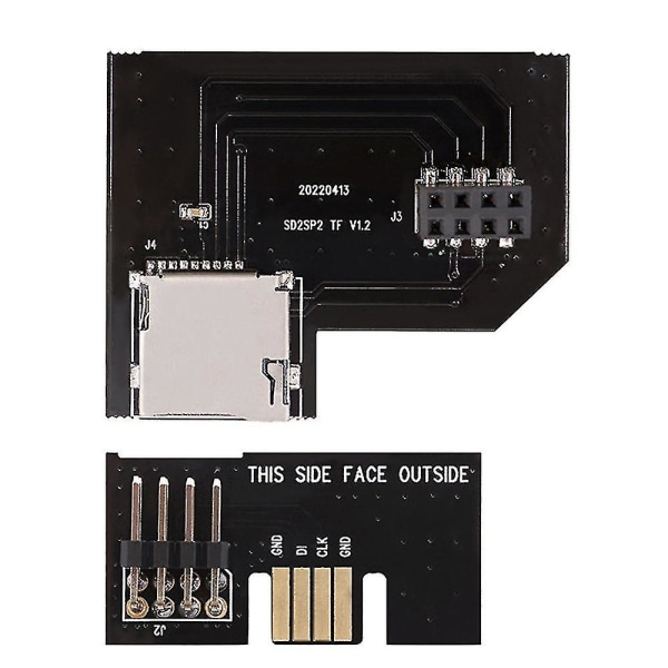 Sd2sp2 Pro SD-kortadapter Ladda -sd-kort Tf-kortläsare för Ntsc seriell port 2 Hy