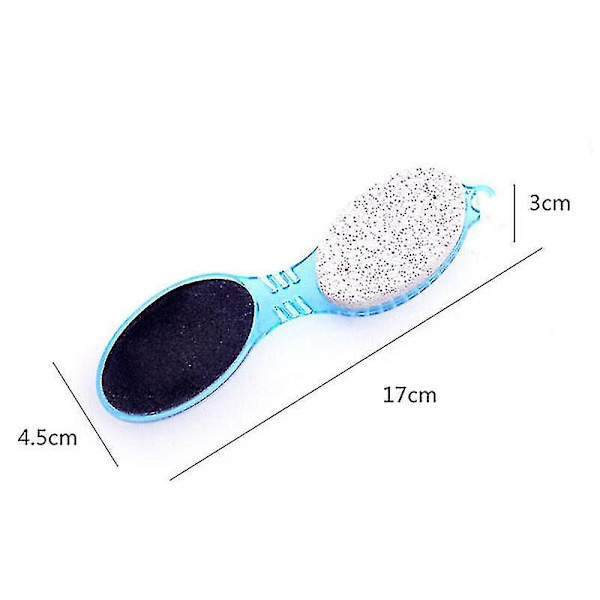 4in1 jalka hohkakiveä Dead Skin Remover Harja pedikyyri hiontatyökalu (PUNAINEN)