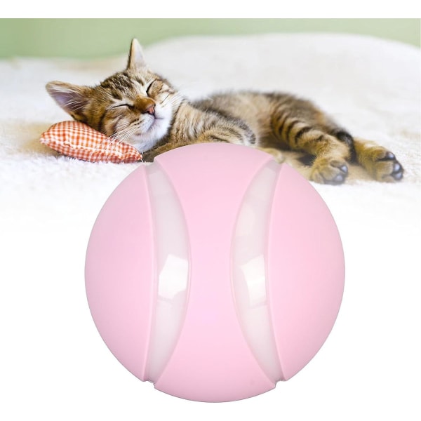 Interaktiva hundbollsleksaker med fjärrkontroll, uppladdningsbar USB , automatisk rullboll med ledljus för hundar och katter, säkert material, skonsamt läge
