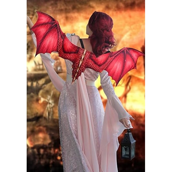 Halloween Karneval Voksen Dekorasjon Vevde Drage Vinger Cosplay Prop Vinger