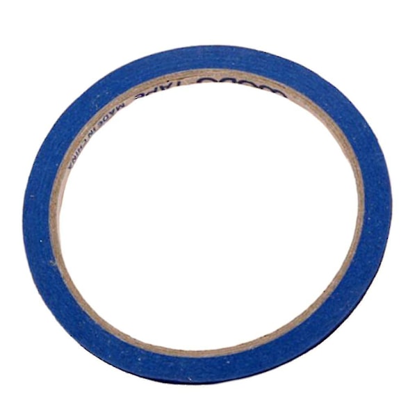 10-pack tunn draperingstejp 3 mm skyltdocka märkningstejp Självhäftande artisttejp Banmo（Svart）