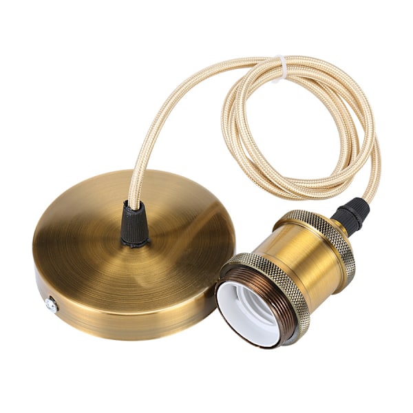 Lampeholder E27 Metalllampe Hengende Lampeholder Med Ledning 85cm Ledning Pendel Lys Pendel Ledning Retro Pendel Lampe For Bar, Cafe, Hjem, Hotel og Bookst