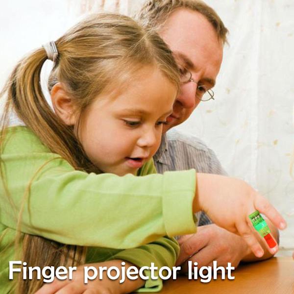 Lys opp fingerleker Universal fingerprojektor for tegneseriemønstre