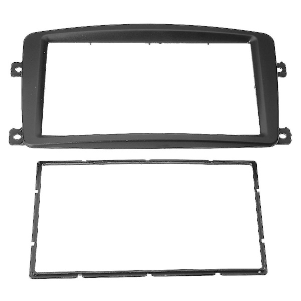 2 Din bilradio Fascia DVD-afspiller Panelsæt Stereo Dash Ramme kompatibel C CLK G KLASSE W203 W209 W463 W63+kl