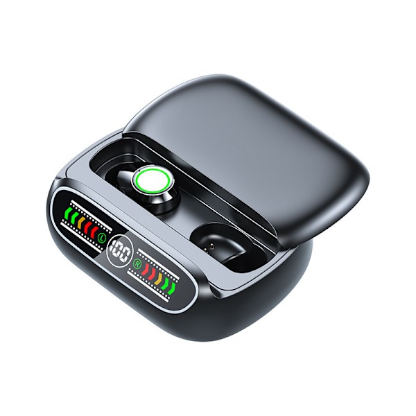 TWS In-Ear Bluetooth-øretelefoner med skydelåg og åndedrætslys - Bluetooth 5.3