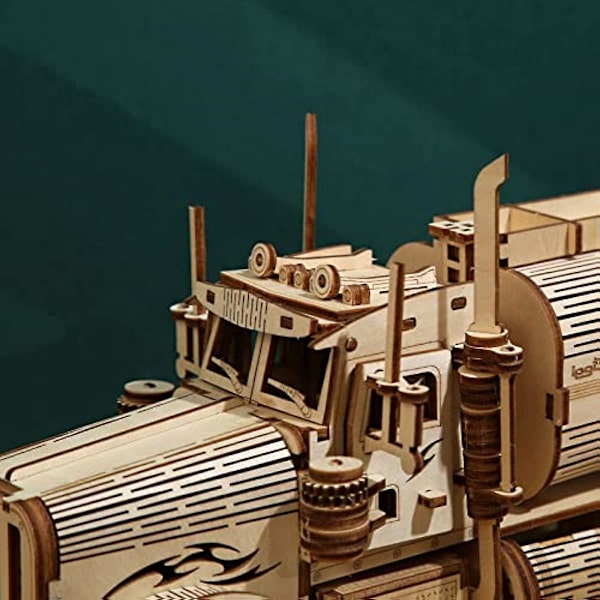 Cuteefun 3d träpussel tankbil mekanisk modellsats för vuxna att bygga mekanisk träkonstruktionsset Set till födelsedag Fars dag