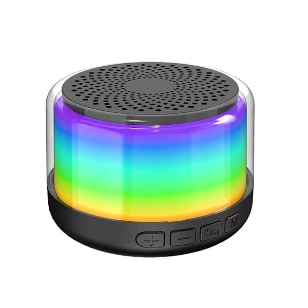 Portable RGB Lamp Wireless Bluetooth 5.0 Mini Speaker, Atmosphere Light Subwoofer for Outdoor Party Camping