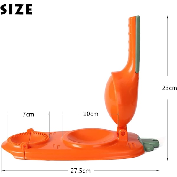 2-i-1 Dumpling-form, Dumpling Skin Maker Dumpling Maker Dumpling Skin Form og Dumpling Making Form, Enkle verktøy for å lage Dumpling
