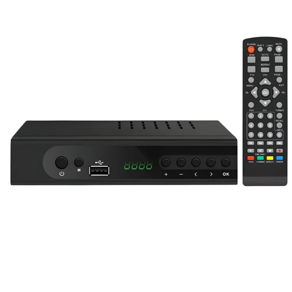 DVB-T2-mottagare HDMI HD Digital USB Mediaspelare TV HEVC H.265 PVR Ready IPTV Timeshift Internet Ethernet SCART DVB-T MPEG 4 Retoo