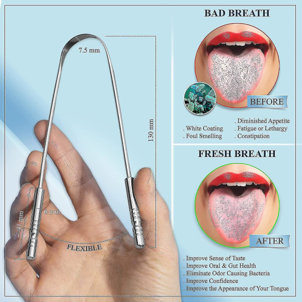 Tungskrapa med resefodral (3 st)