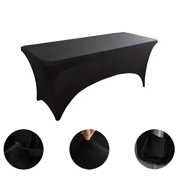 Spandex-duk til bord, Universal Stretch Table Cover, Utendørs hagemøbeltrekk（4FT（122*60*75））
