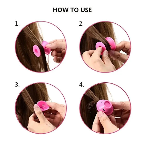40 stk. Pilz Curler Half Puff Roll Kein Clip Half Stil Roll Weiche Magie DIY Curling Frisur Werkzeuge Half Zubehör