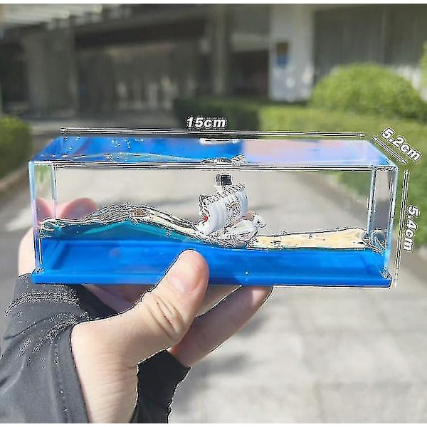 Anime One Piece Going Merry Cruise Ship Model Liquid Wave Usinkable Boat Tos