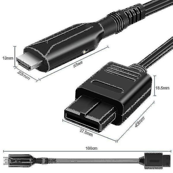 Til Sony Ps1/ Ps2 til HDMI-adapter spilkonsol Audio Video Converter Kabelledning