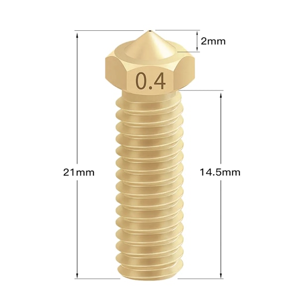 3D-skrivertilbehør, vulkandyser silikonhylse aluminiumsblokkhåndtak termistor rørkanaler kompatible med Artillery Sidewinder X1 Genius