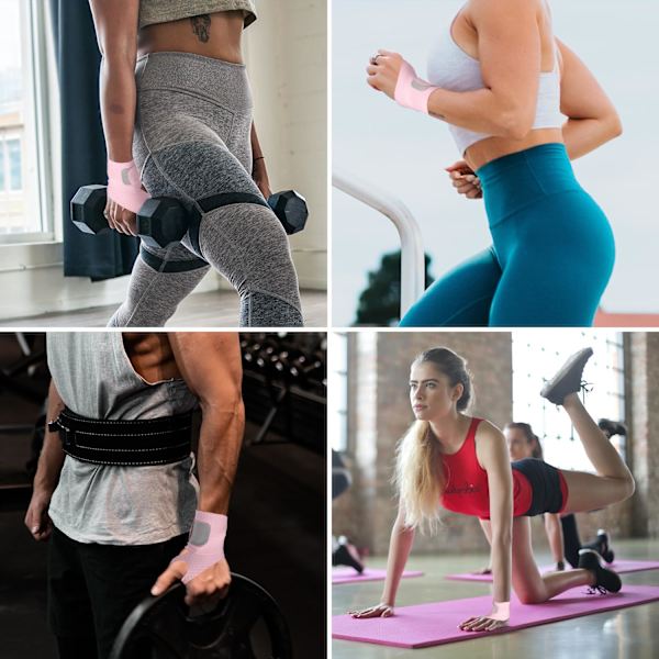 Ultratunt handledsstöd, justerbara handledsremmar/bandage för gym, andningsbara handledsskydd, kompressionshandledsbandage