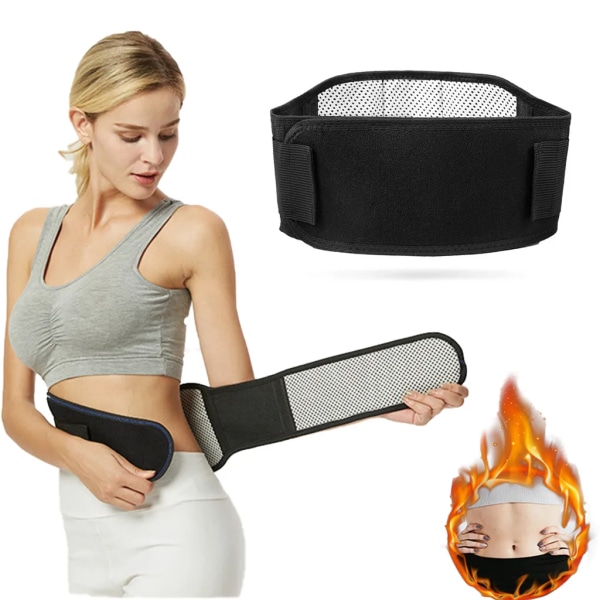 Självuppvärmande magnetbälte turmalin ryggbälte ryggbandage stödbälte höftbälte värmebälte, XL: 115cm