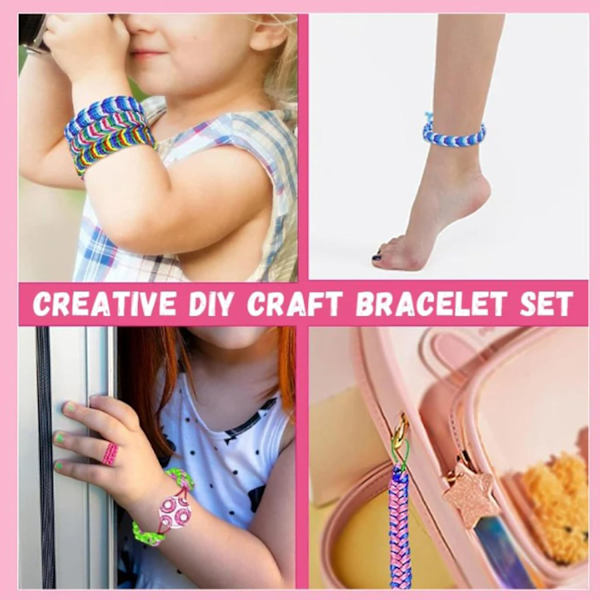 DIY Hand Rope Braider Set, Friendship Bracelets Rope Weaver Kit, Bracelet Kit Stretchy Hand Rope Bracelet Maker Set, Popular Bracelets String Maker