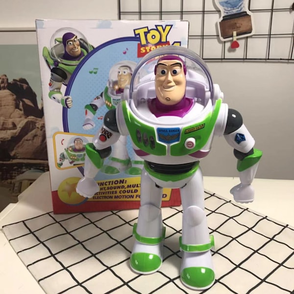 Buzz Lightyear Interaktiv Pratande Actionfigur Från Toy Story, 11 Tum, Funktioner 10+ Engelska Fraser, Interagerar Med Andra Figurer Och Leksaker