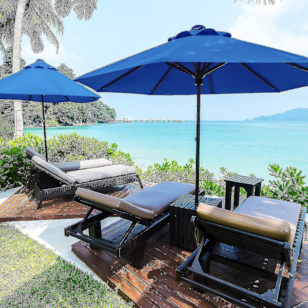 Bestseller erstatningsstof Have Parasol Baldakin Cover For 3m 6/8 Arm Patio Parasol 50% tilbud（300cm*6k，Agate Green）