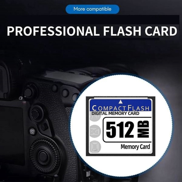 128 MB Compact Flash-minnekort kompatibelt med kamera, reklamemaskin, industriell datamaskinbil