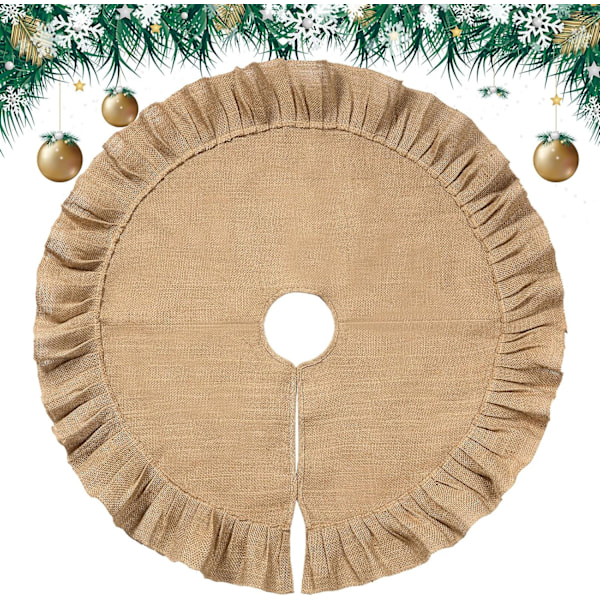 Julklappsskjort i linne, julgranstäcke
