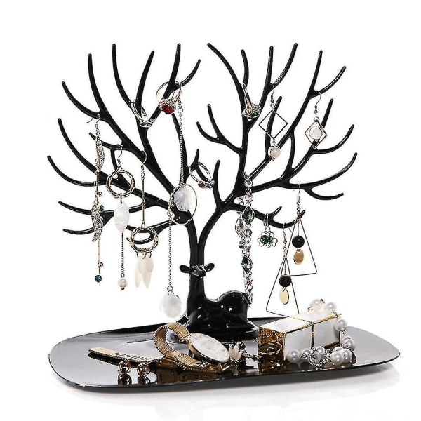 Deer Antler Tree Stand, smycke Hållare/halsband Stand/armband Display