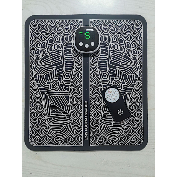 Ems fodmassagemåtte til neuropati-fodstimulator massageapparat til forbedret cirkulation og smertelindring af plantar fasciitis, muskelafslapning, foldbar