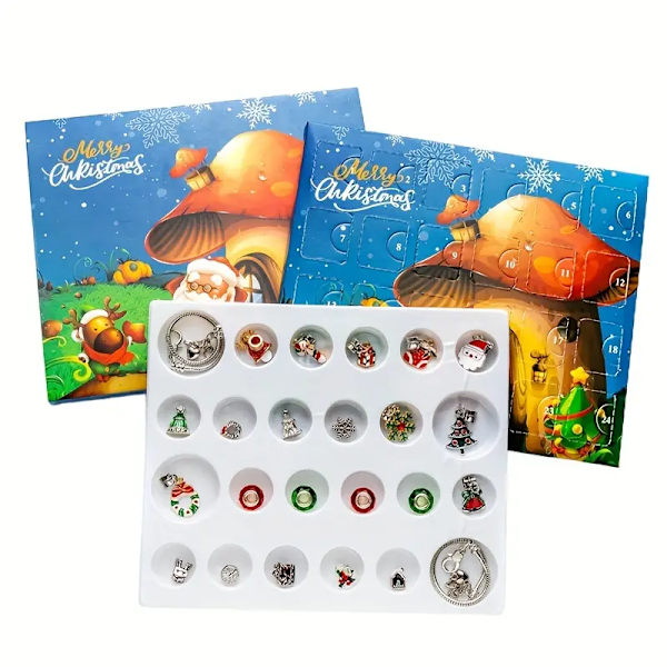 Julkalender Armband Blind Box DIY Smyckestillverkningssats Present Julgåva