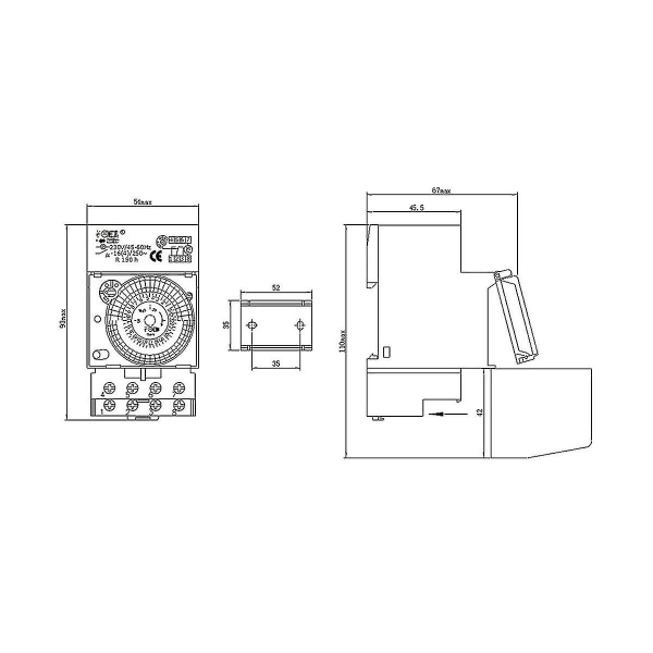 Sul181h 24 timer Mekanisk Timer Timer Switch Industriel Timer