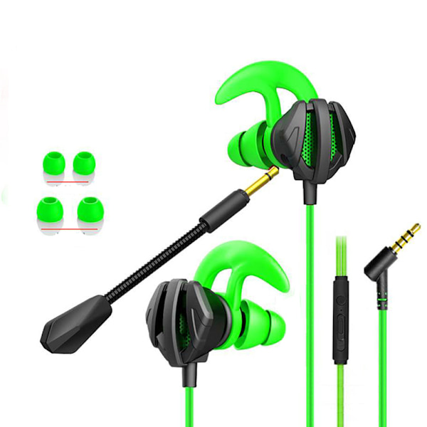 Gaming Headset med mikrofon kablet Gaming Earbuds PC til PS4 PS5 Xbox One Playstation 5 spil Mobiltelefon, Aftagelige Stereo Bass Earphones