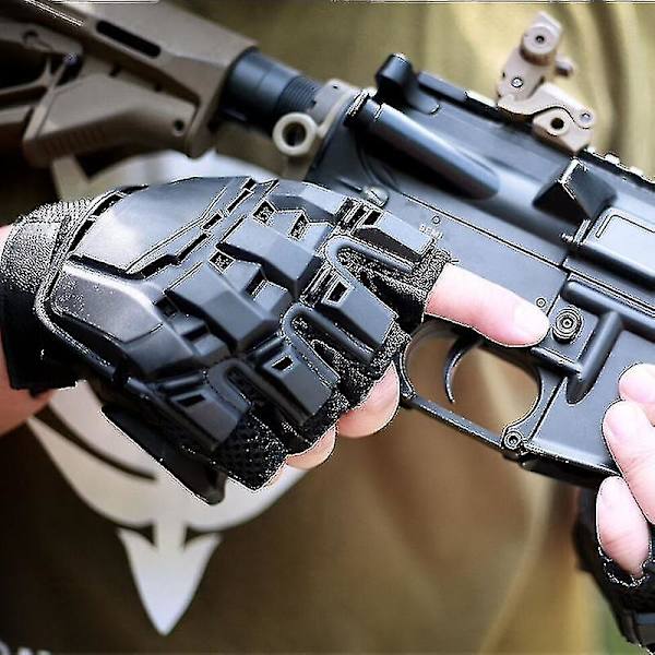 Taktiske handsker Army Military Airsoft Skydehandsker Mænds kamp Paintball Træning Klatring Halvfinger Handsker Mænd Outdoor Xl