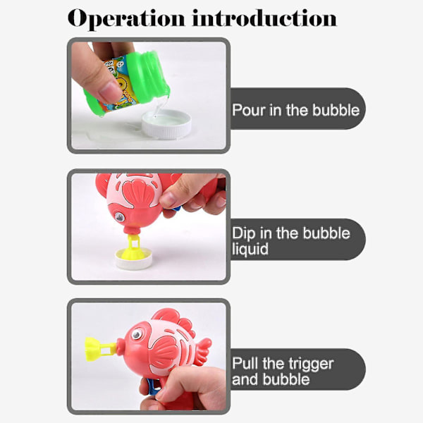 Small Fish Bubble Machine Manual Utan Batteri För att Pressa Bubble Machine