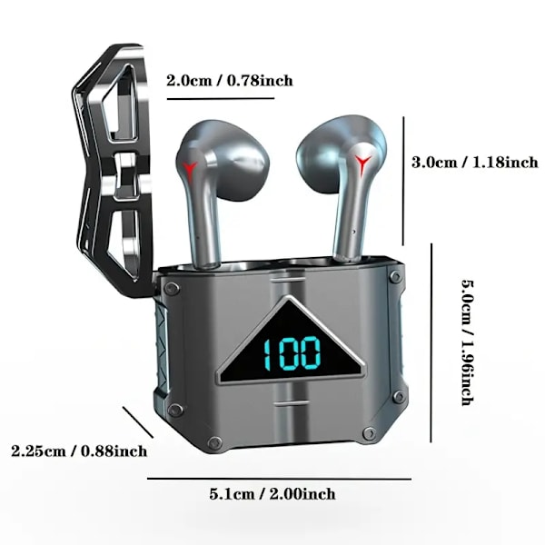 Langattomat 5.3 -nappikuulokkeet, korvanappikuulokkeet, vedenpitävät nappikuulokkeet, mininappikuulokkeet, stereokuulokkeet Xiaomille, nappikuulokkeet iPhonelle, matkapuhelinkuulokkeet