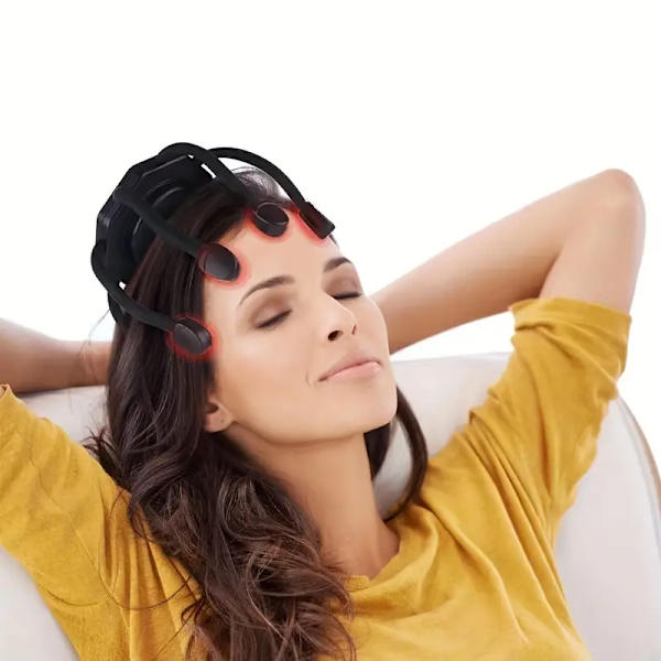 Elektrisk hovedbundsmassager, nerverelaksation og dekompression, multifunktionel elektrisk hovedbundsmassager, uddybning af hovedpine, lindring og afslapning