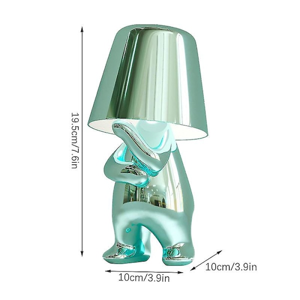 Lille gylden mand LED bordlamper Touch Control dæmpbar lampe bar natlys（Mr WHY）