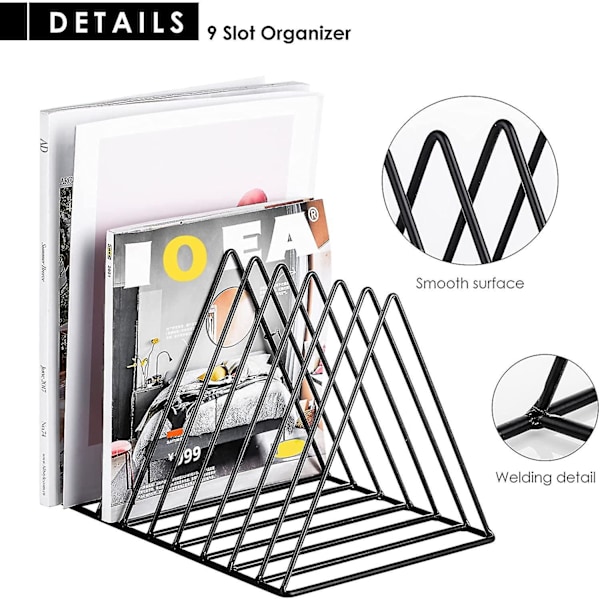 Pladestativ,magasinholder,avisholderbreve Opbevaring,skrivebord Filsortering Organizer Trekant Bogreol Indretning Hjemmekontor,p