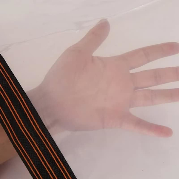 Vattentät transparent presenning med öljetter, presenning för trädgårdsmöbler, kan användas utomhus, regnsäker, växtisolering, dammtät, 2x1m