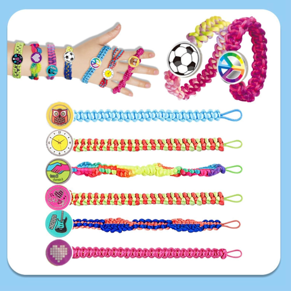 DIY Hand Rope Braider Set, Friendship Bracelets Rope Weaver Kit, Bracelet Kit Stretchy Hand Rope Bracelet Maker Set, Popular Bracelets String Maker