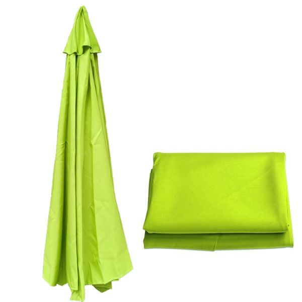 Bästsäljare Ersättningstyg Trädgård Parasoll Baldakin Cover För 3m 6/8 Arm Patio Parasoll 50% Erbjudande（300cm*6k，Agate Green）