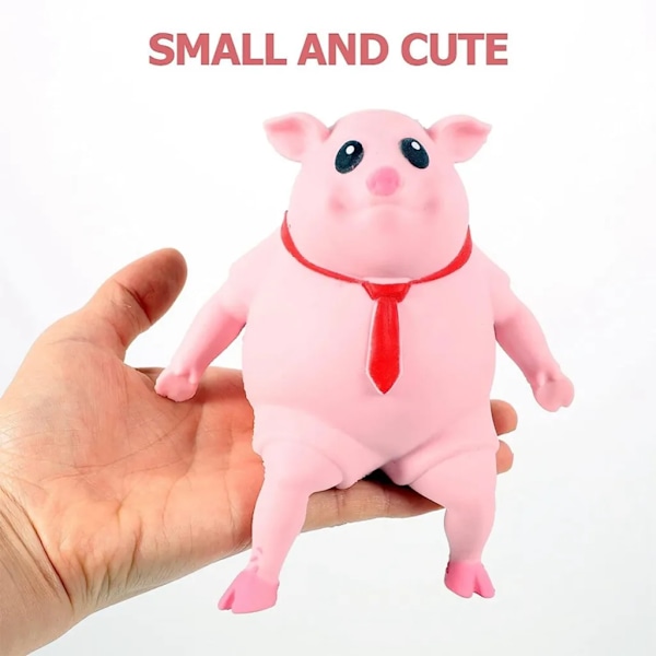 Squishy Stressleksak Gris Rosa Gris, Kawaii Squishies Leksak, Stressavlastande Leksak, Squishies Långsam Stigande