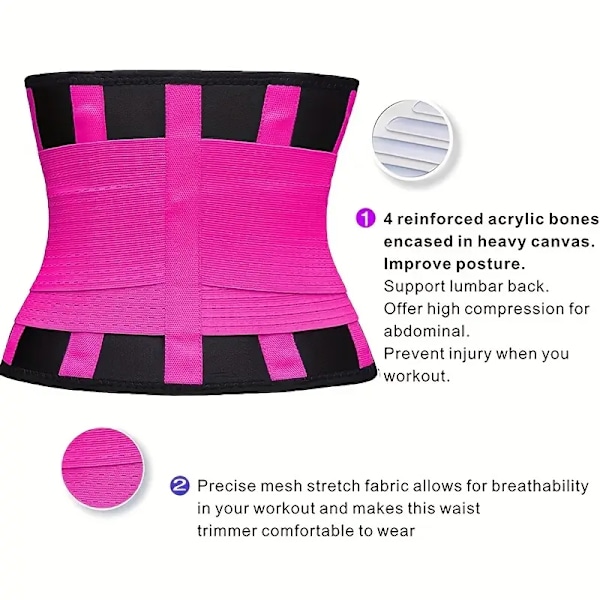 Kvinders Justerbar Talje Cincher Træner Shapewear til Sport og Fitness Træning（XL）