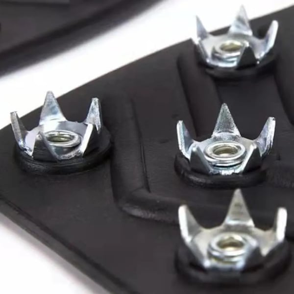 M 1 par skospikar, skoklospikar halkfria med 8 spikar, spikar isdubbar spikar isspikar för vandringsskor stegjärn (24,5 * 10cm)