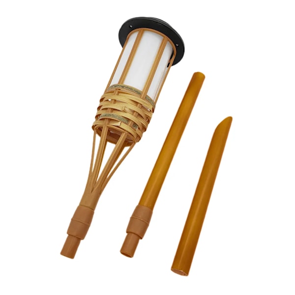 Hagefakler solcelledrevet, IP44 vanntett LED-lys gatelys hagegjerdelys, 60cm flammelamper for landskapshagebelysning