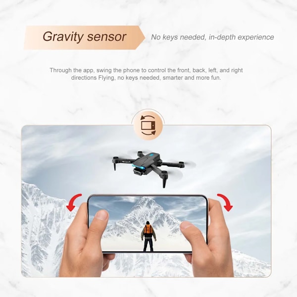 Droonit kameralla 4K S89 Quadrocopter 2 akkua FPV-drooni 10km/h 36 minuutin akun kesto